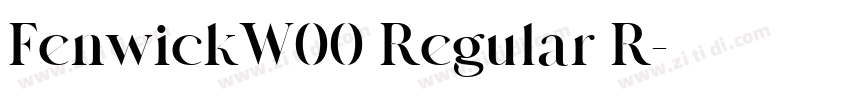 FenwickW00 Regular R字体转换